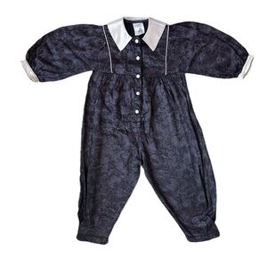 Vintage Wee Clancy Deep Purple Jumpsuit - 2T